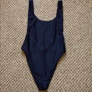 Navy Cheeky/Cheekier One-Piece